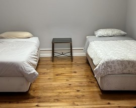 Single or double room where you can work study and live